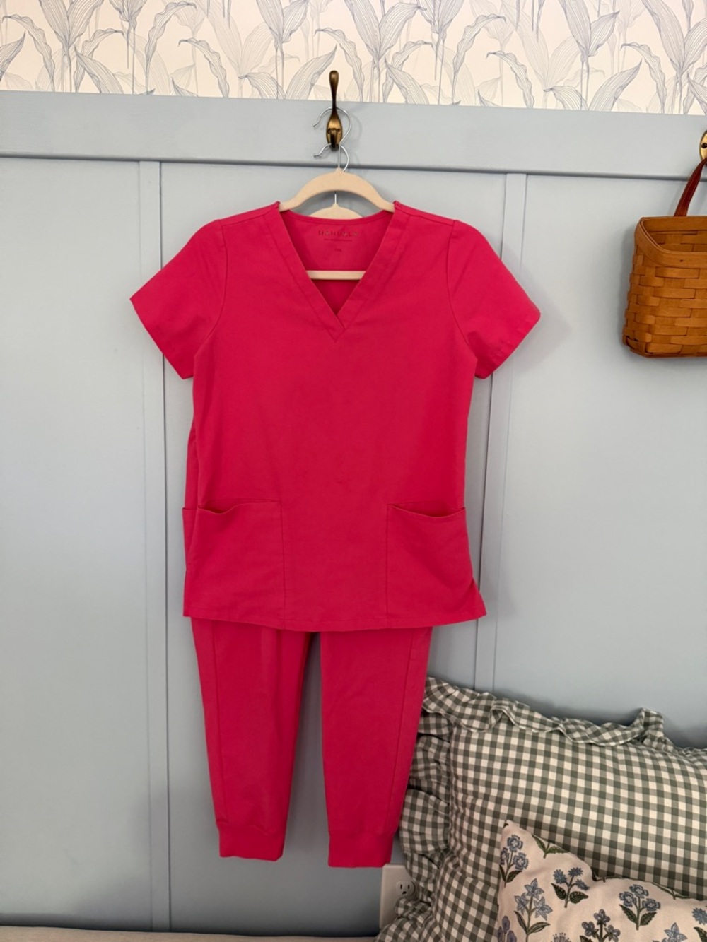 Bright Pink Women's Scrub Set
